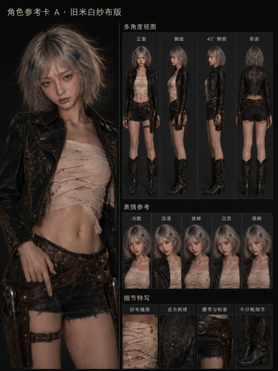 Nana 西部世界角色参考卡